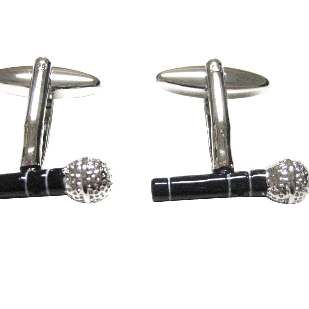 Karaoke Microphone Cufflinks
